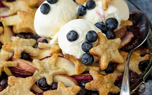 Peak Season Blueberry Peach Cobbler