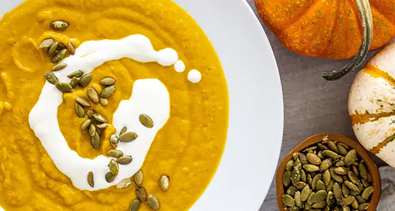 Keto Roasted Pumpkin Ginger Soup