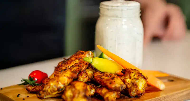 Meal of the Week: Chicken Wings with High-Protein Ranch Dip