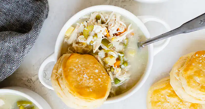Slow Cooker Chicken Pot Pie Soup