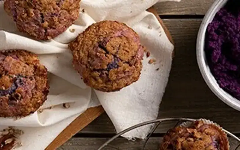 Purple Sweet Potato Muffins